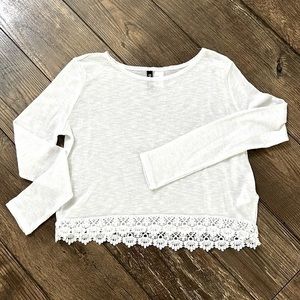 H&M White Crop Top